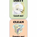 Free Dishwasher Clean Dirty Sign Printable | Thrifty Thursday @ Lwsl   Free Printable Clean Dirty Dishwasher Sign