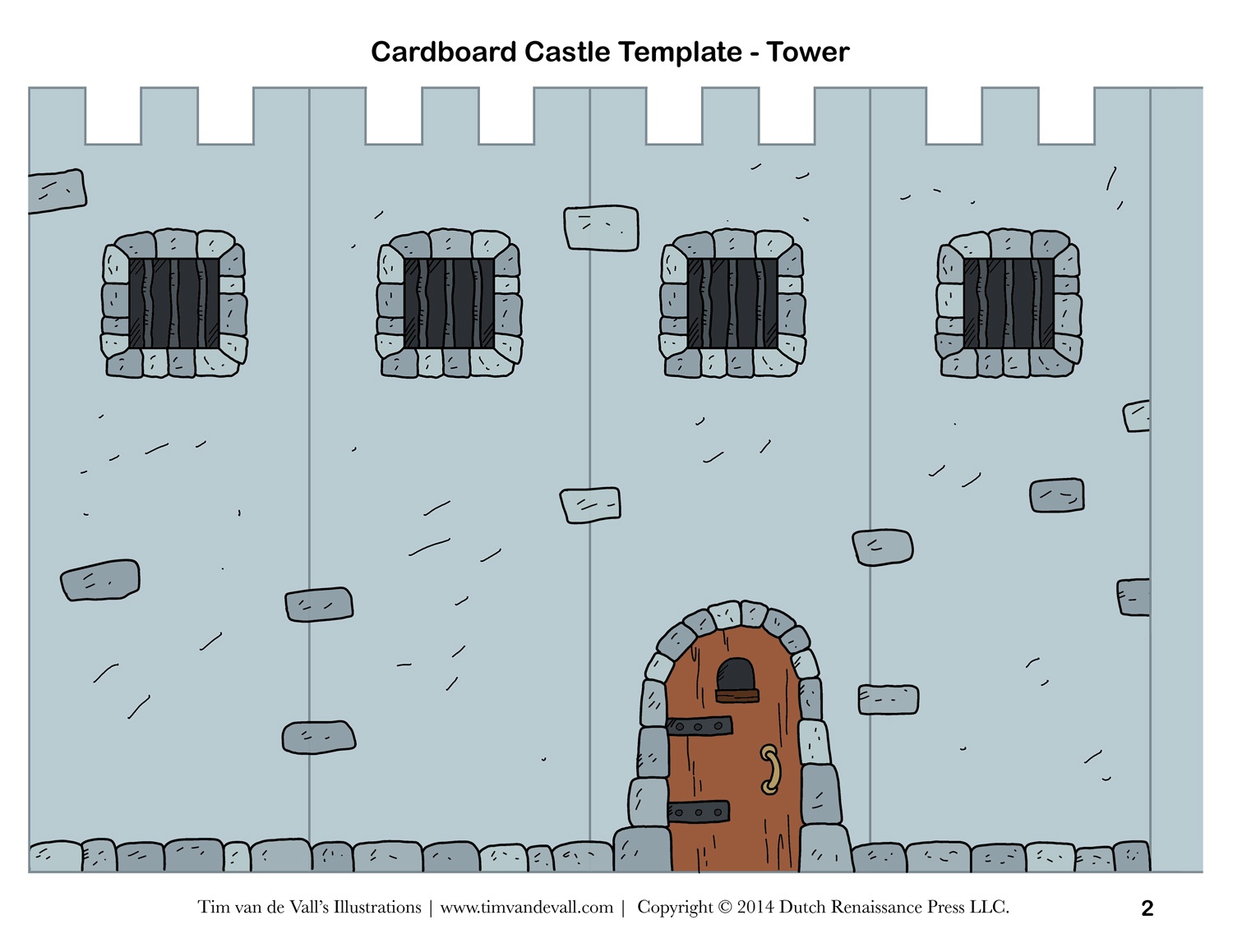Free Diy Cardboard Castle For Kids | Build Your Own Cardboard Castle - Free Printable Castle Templates