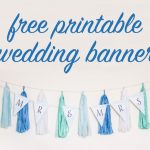Free Diy Printable Wedding Banner   Free Printable Wedding Banner Letters