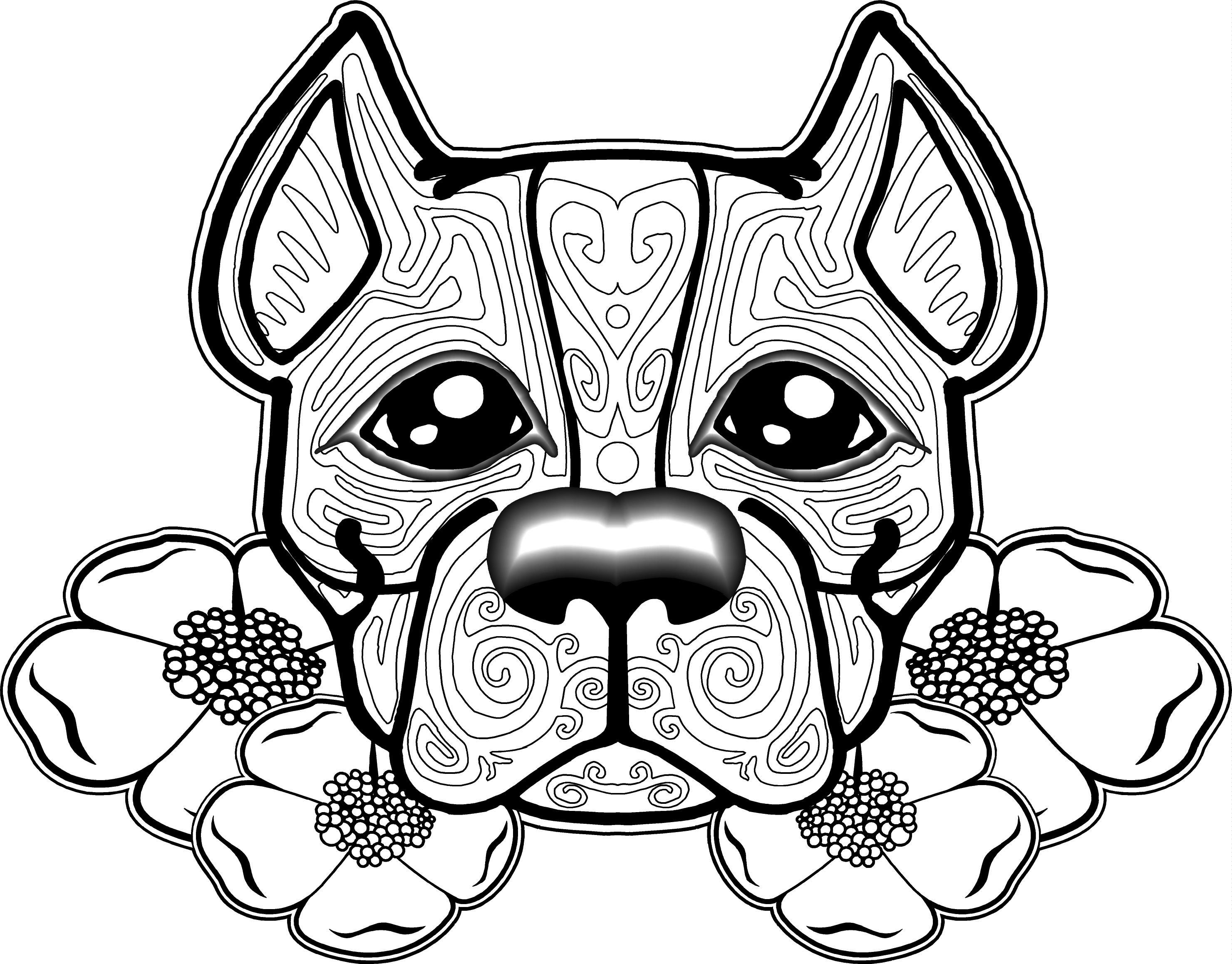 Free Dog Coloring Pages For Adults | Free Printable Coloring Pages - Free Printable Dog Coloring Pages