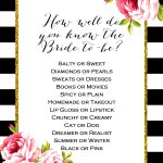 Free Don't Say Wedding Game | Wedding Planning | Free Bridal Shower   Free Printable Bridal Shower Games