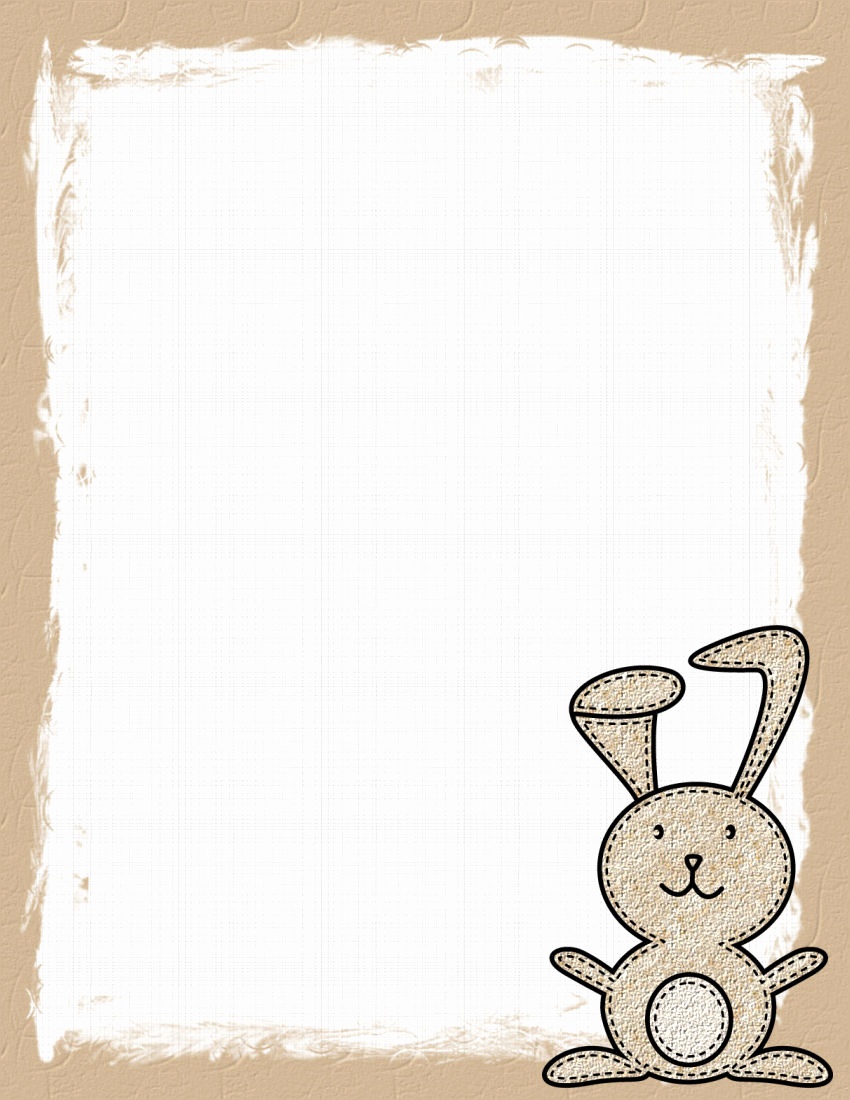 Free Easter Bunny Letterhead Easter Stationery 2 Theme Free Digital - Free Printable Easter Stationery