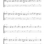 Free Easy Bass Guitar Tab Sheet Music, Auld Lang Syne   Free Printable Guitar Tabs For Beginners