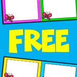 Free Editable Spring Card Templates | Butterflies | Butterfly   Free Printable Blank Task Cards