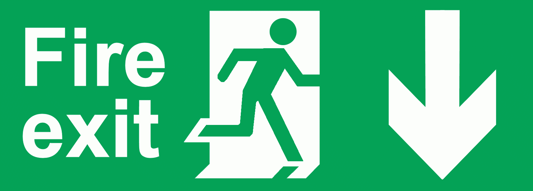 Free Emergency Exit Signs, Download Free Clip Art, Free Clip Art On - Free Printable Exit Signs With Arrow