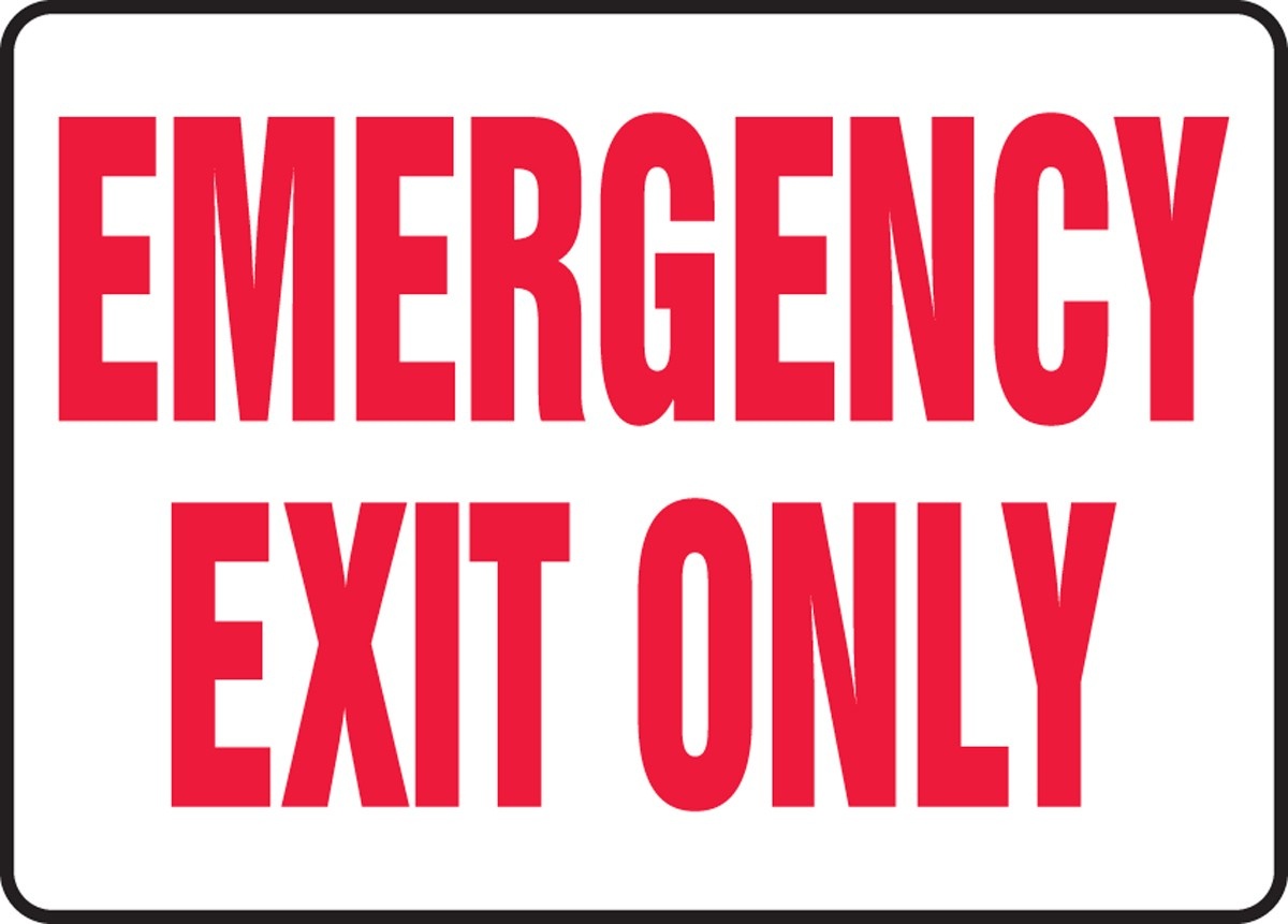 Free Emergency Exit Signs, Download Free Clip Art, Free Clip Art On - Free Printable No Exit Signs