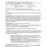 Free Employment Contract Agreement   Pdf | Word | Eforms – Free   Free Printable Employment Contracts