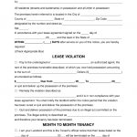 Free Eviction Notice Forms   Notices To Quit   Pdf | Word | Eforms   Free Printable Blank Eviction Notice