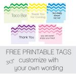 Free Favor Tags For Parties | Cutestbabyshowers   Free Printable Thank You Tags For Birthday Favors