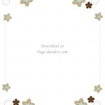 Free Flower Border Template | Personal & Commercial Use   Free Printable Page Borders