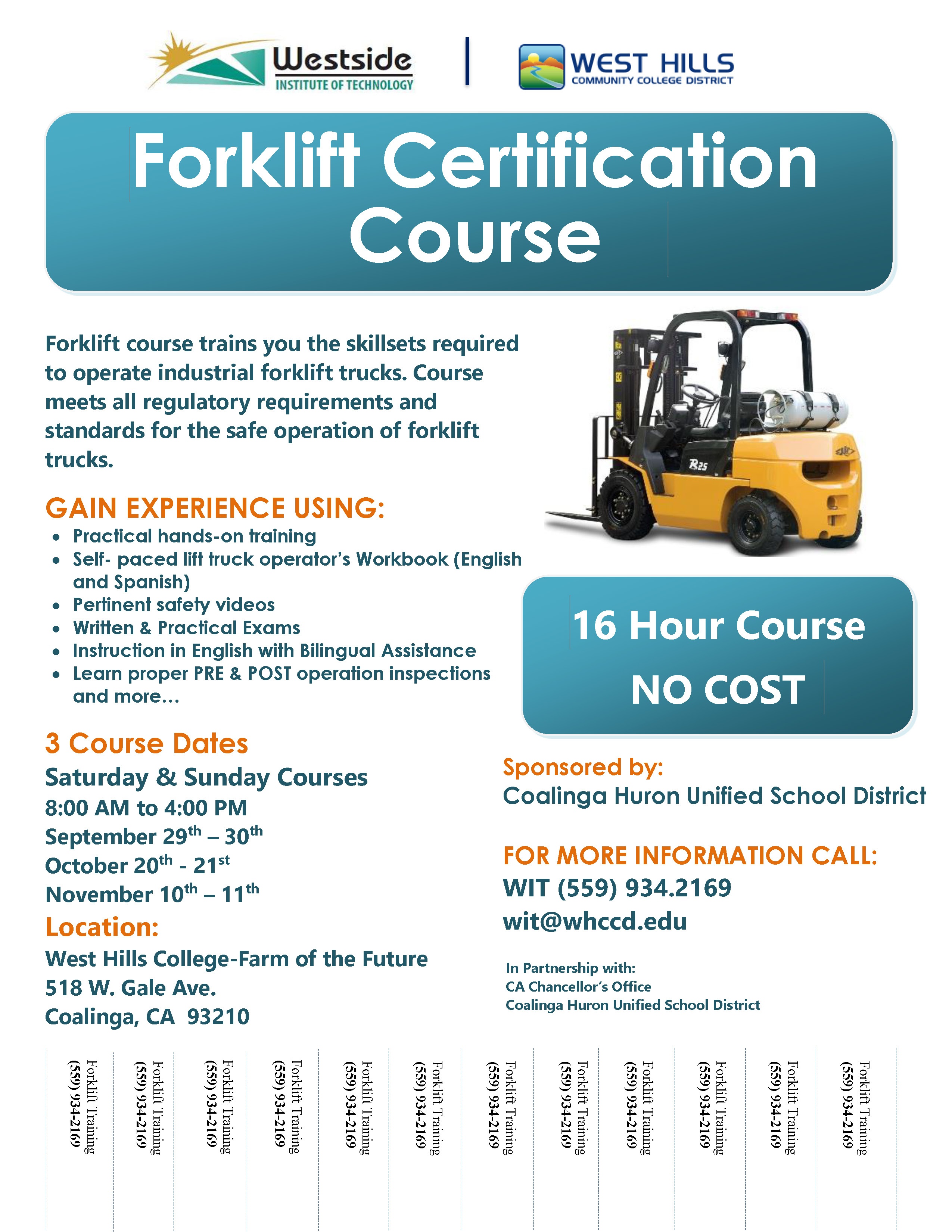 Forklift Operator Certification Card Template