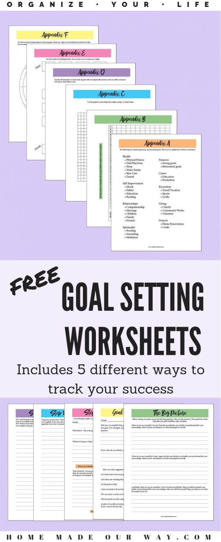 Free Printable Home Organization Worksheets