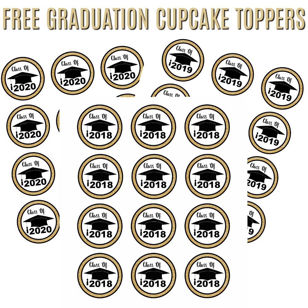 Free Graduation Cupcake Toppers | It&amp;#039;s A Mother Thing - Free Printable Graduation Cupcake Toppers
