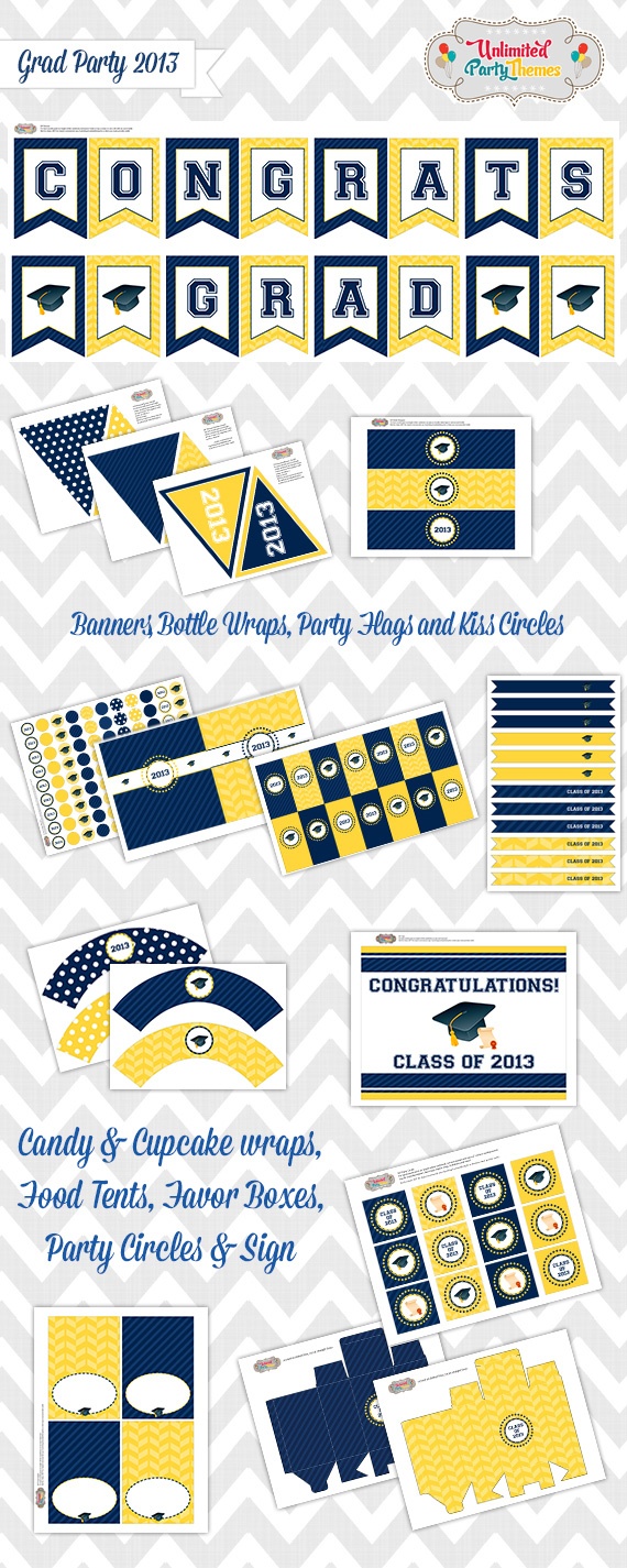 Free Graduation Party Printables From Unlimited Party Themes | Catch - Free Printable Graduation Party Invitations 2014