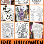 Free Halloween Coloring Pages For Adults & Kids   Happiness Is Homemade   Free Printable Halloween Cards
