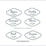 Free Herb Plant Labels For Mason Jars And Pots   Free Printable Plant Labels