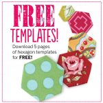 Free Hexagon Template Download + 13 Hexagon Quilt Pattern Ideas   Free Printable Quilting Stencils