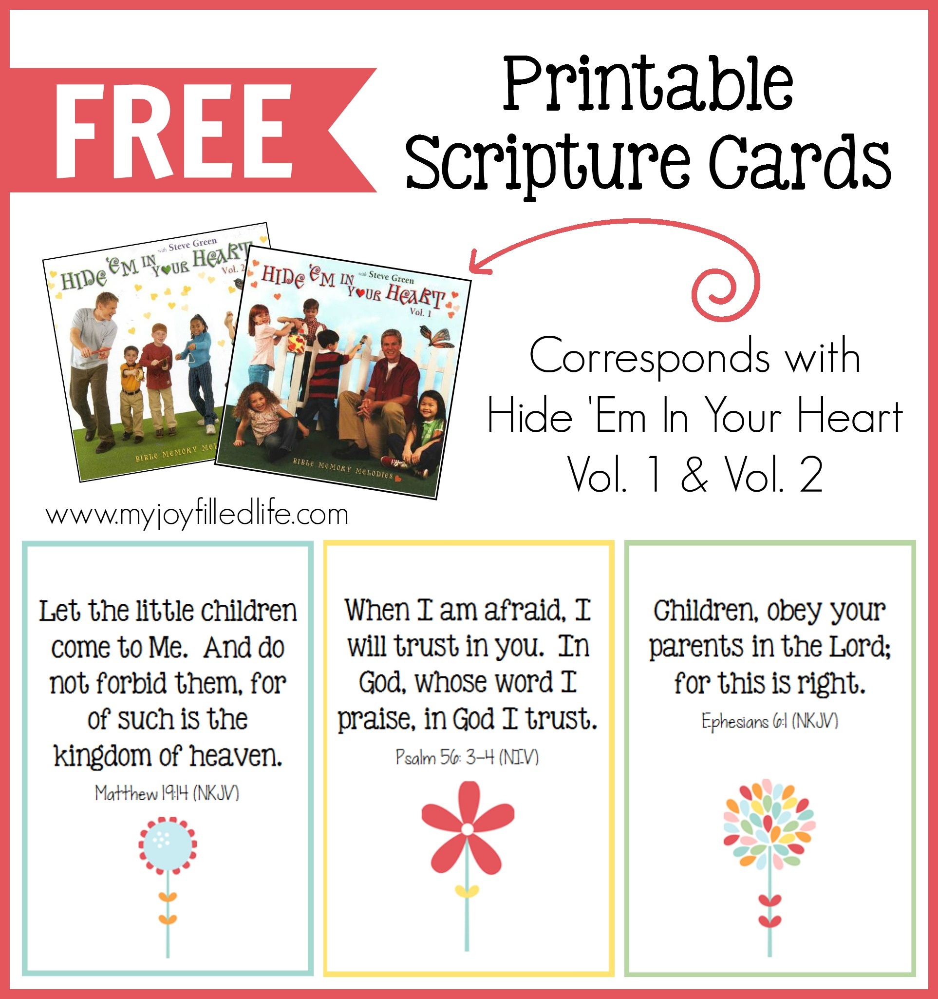 Free Hide &amp;#039;em In Your Heart Scripture Cards - Homeschool Giveaways - Free Printable Scripture Cards