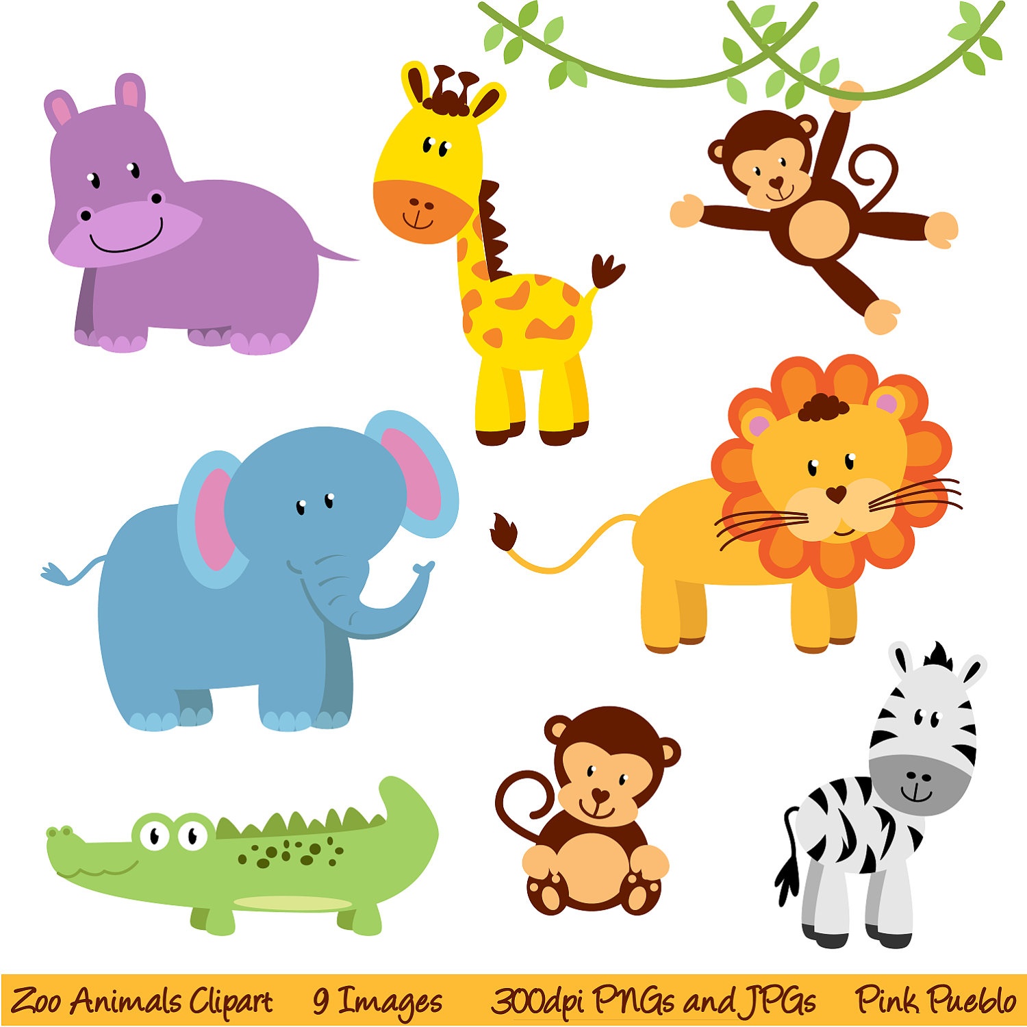 Free Jungle Animals, Download Free Clip Art, Free Clip Art On - Free Printable Baby Jungle Animal Clipart