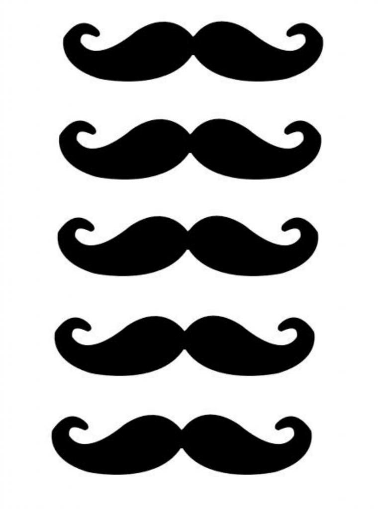 Free Lip And Mustache Printables: Photo Booth Props | Crafts | Photo - Free Printable Mustache