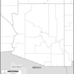 Free Map Of Arizona   Free Printable Map Of Arizona