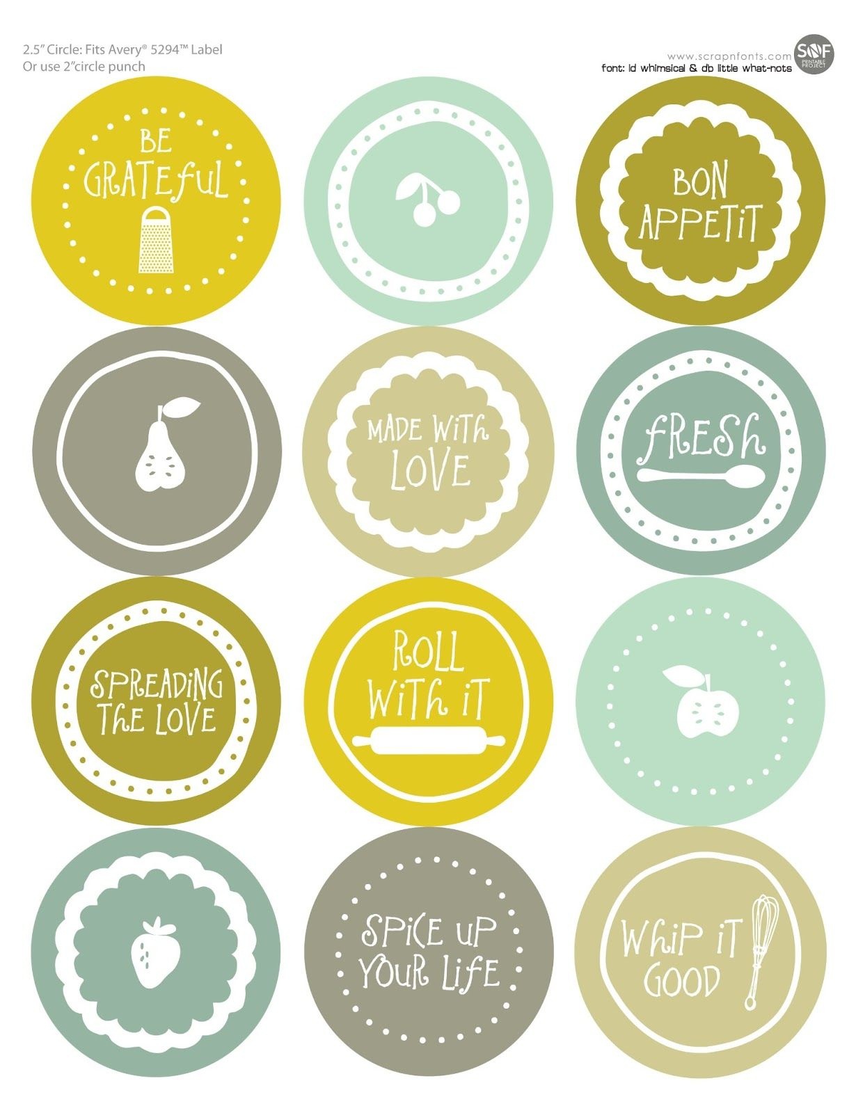 Free Mason Jar Labels To Print | All Wrapped Up | Jar Labels, Mason - Free Printable Labels For Jars
