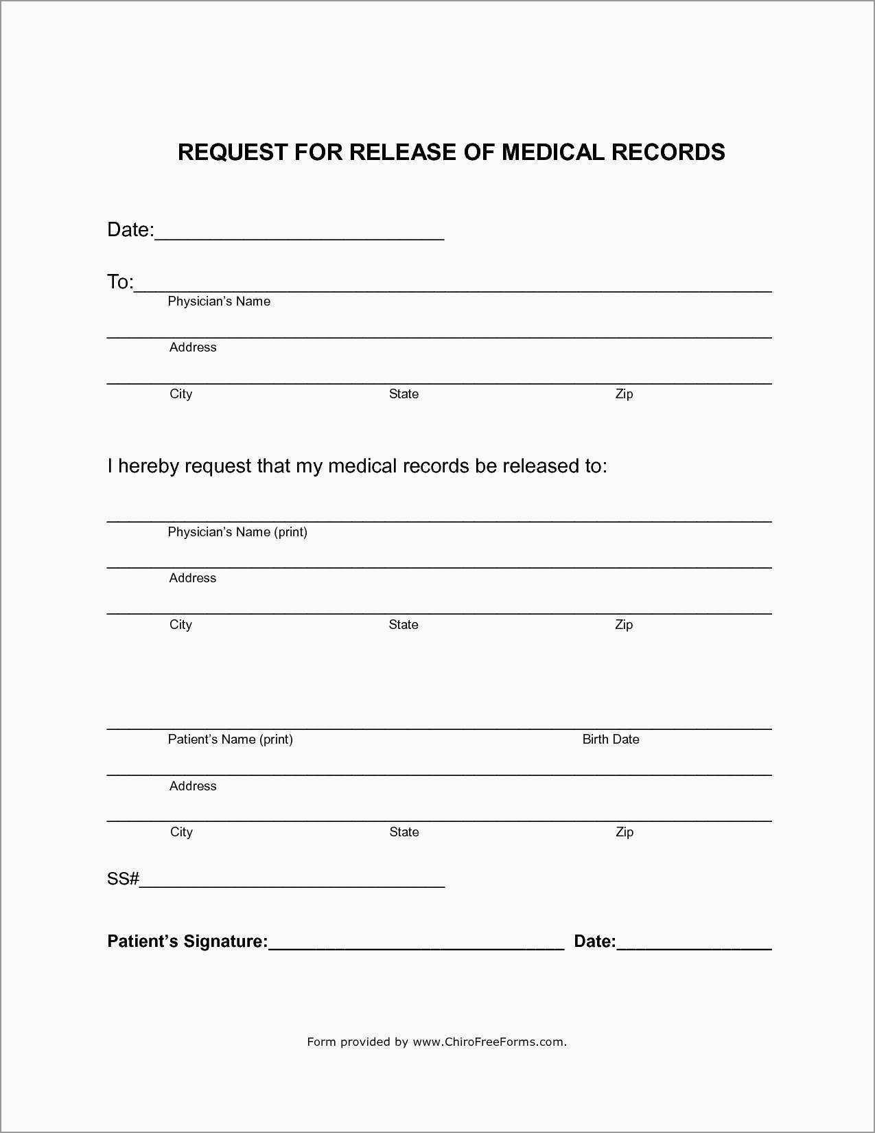 Free Medical Consent Form Template Elegant Medical Release Form - Free Printable Medical Release Form