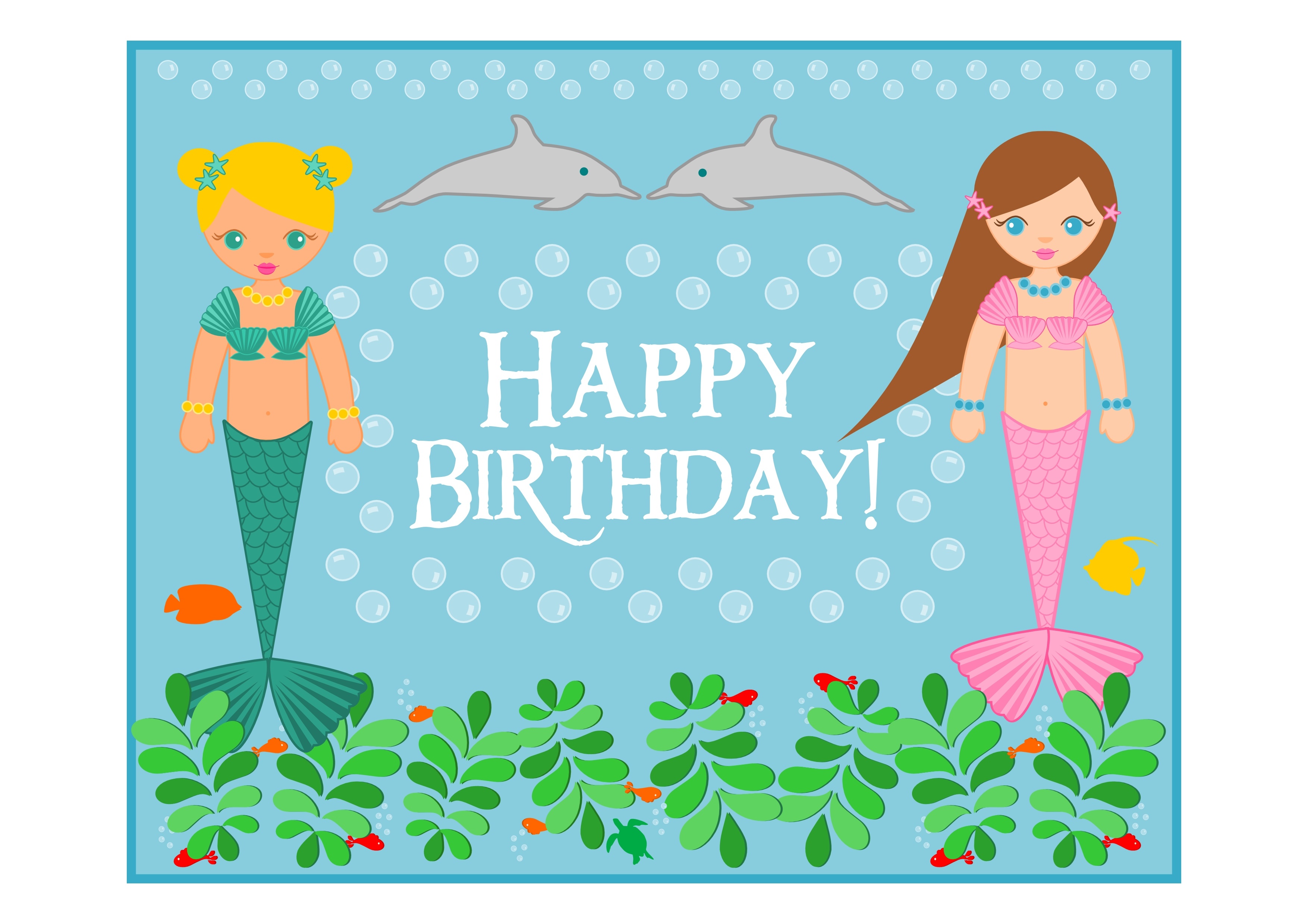 Free Mermaid Birthday Party Printables From Printabelle | Catch My Party - Free Printable Little Mermaid Birthday Banner