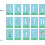 Free Mermaid Birthday Party Printables From Printabelle | Mermaid   Free Printable Little Mermaid Birthday Banner