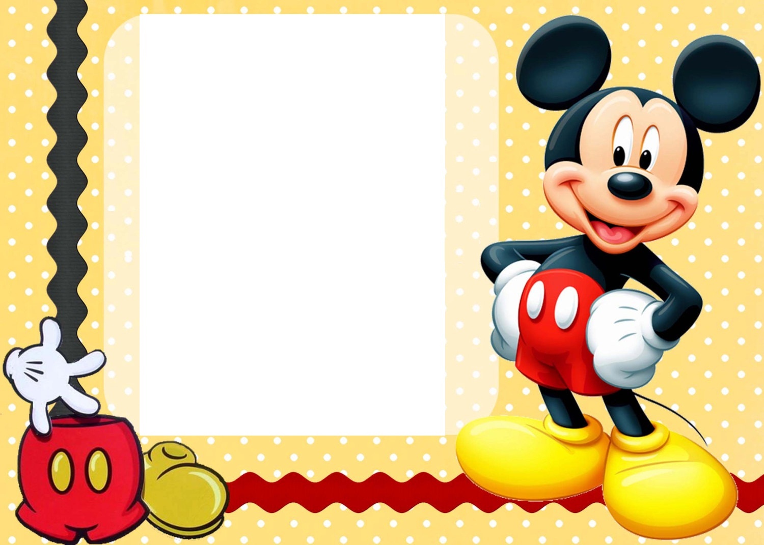 Free Mickey Mouse Template, Download Free Clip Art, Free Clip Art On - Free Printable Mickey Mouse Invitations