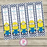 Free Minion Thanks A Minion For Coming To My Party Bookmarks   Thanks A Minion Free Printable