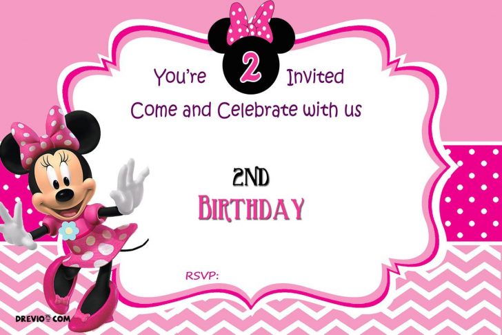 Free Printable Minnie Mouse Party Invitations