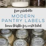 Free Modern Printable Pantry Labelslemonthisle (World Label Blog   Free Printable Jar Label Templates