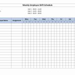 Free Monthly Work Schedule Template | Weekly Employee 8 Hour Shift   Free Printable Blank Work Schedules