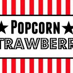 Free Movie Night / Popcorn Bar Printables   Popcorn Bar Sign Printable Free