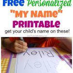 Free Name Tracing Worksheet Printable + Font Choices   Free Printable Personalized Children's Books