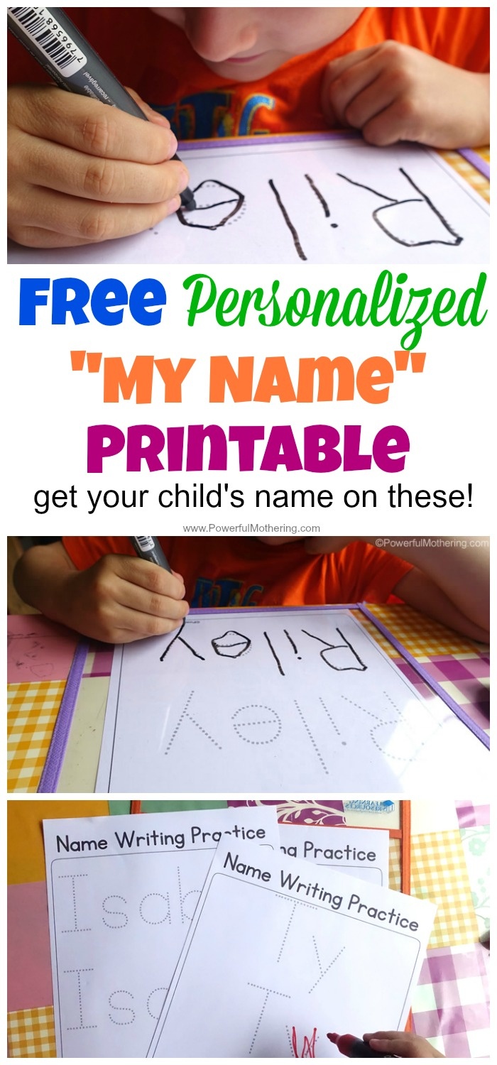 Free Name Tracing Worksheet Printable + Font Choices - Free Printable Personalized Children&amp;#039;s Books