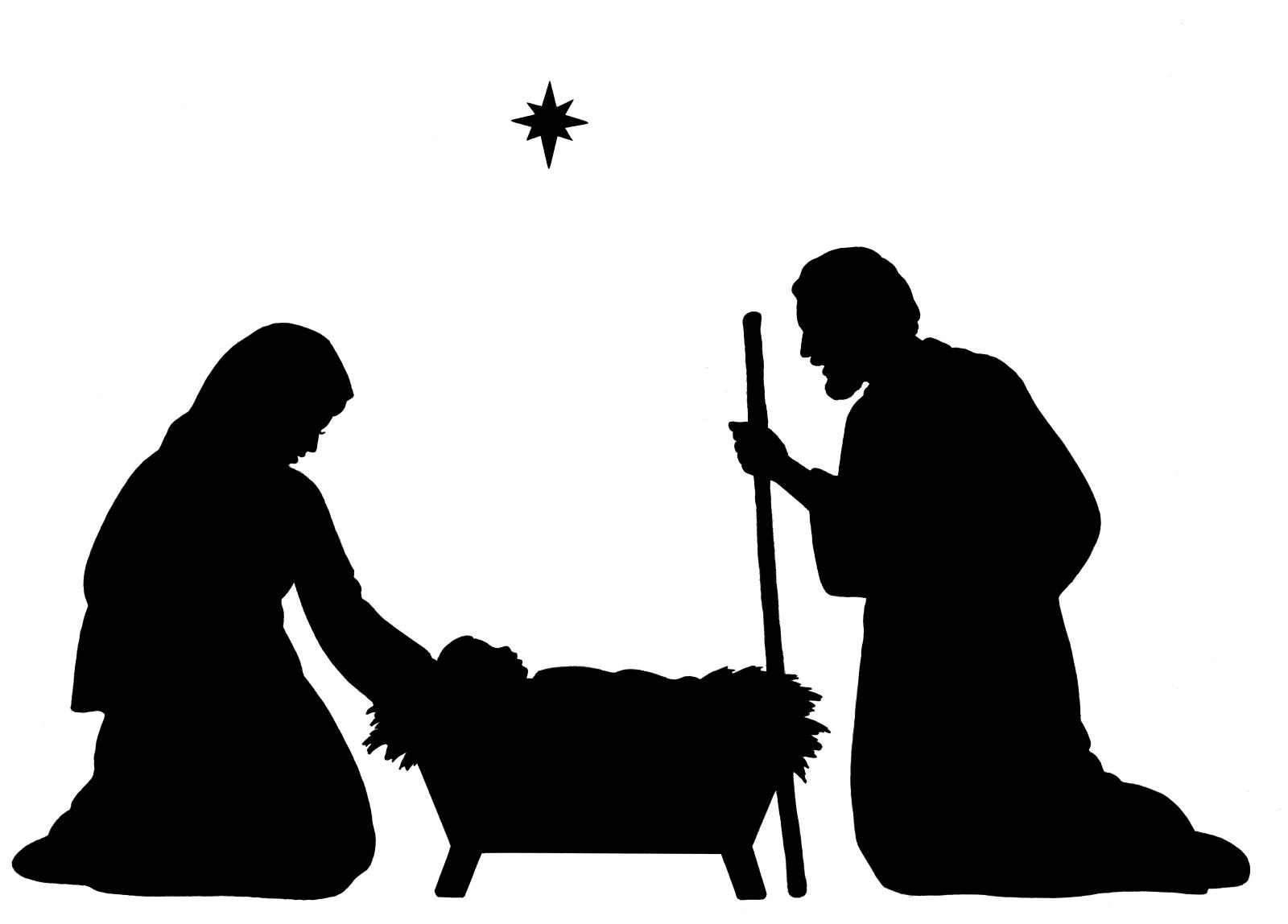 Free Nativity Clipart Silhouette | Free Download Best Free Nativity - Free Printable Nativity Silhouette