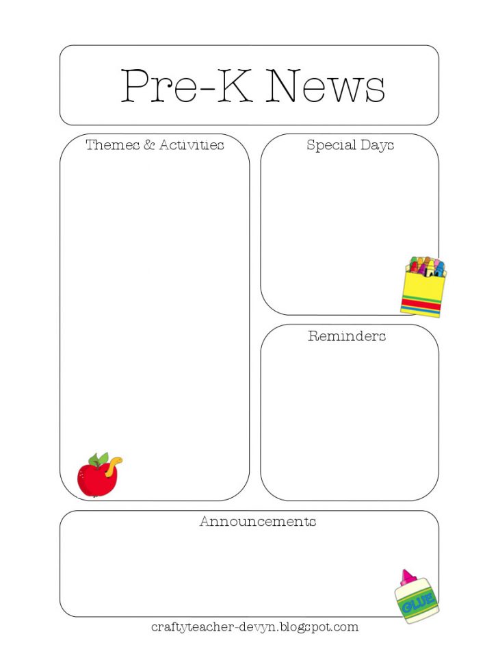Free Printable Preschool Newsletter Templates