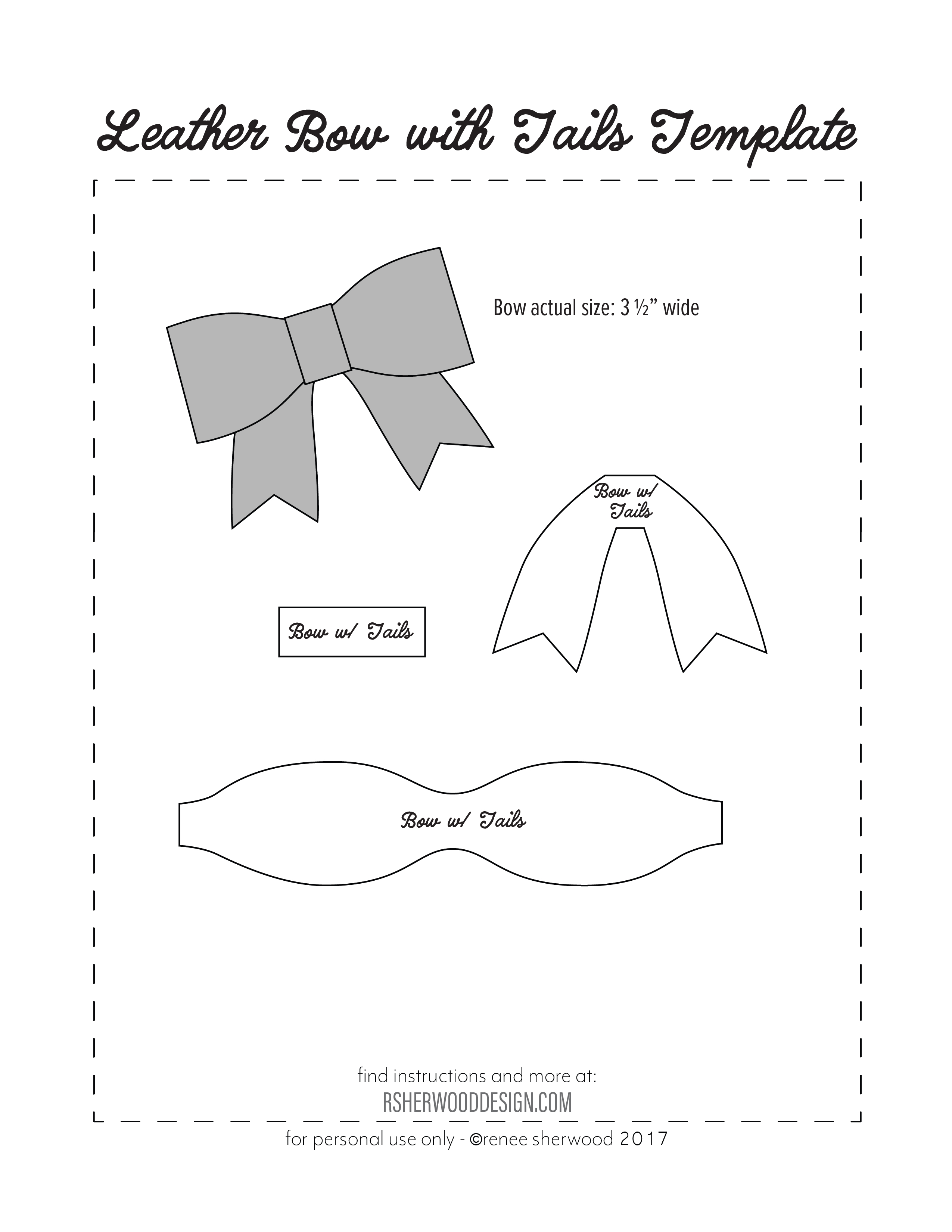 Cheer Bow Template Printable Free Free Printable A to Z