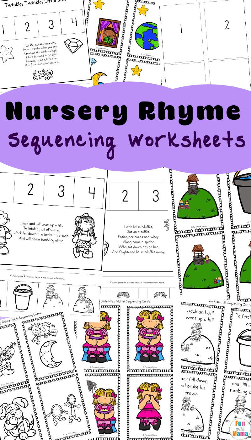 Free Nursery Rhymes Sequencing Activities - Fun With Mama - Free Printable Sequencing Worksheets For Kindergarten