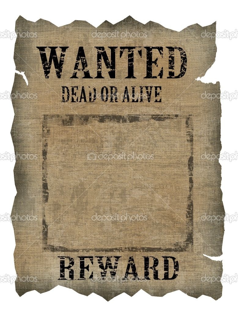 Free Old Western Wanted Posters | Vintage Wanted Poster | Stock - Free Printable Wanted Poster Old West