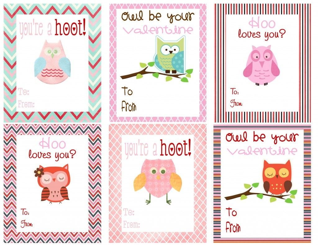 Free Owl Printables | Free Printable Valentine&amp;#039;s Day Cards For Kids - Free Printable Valentines Day Cards For Kids
