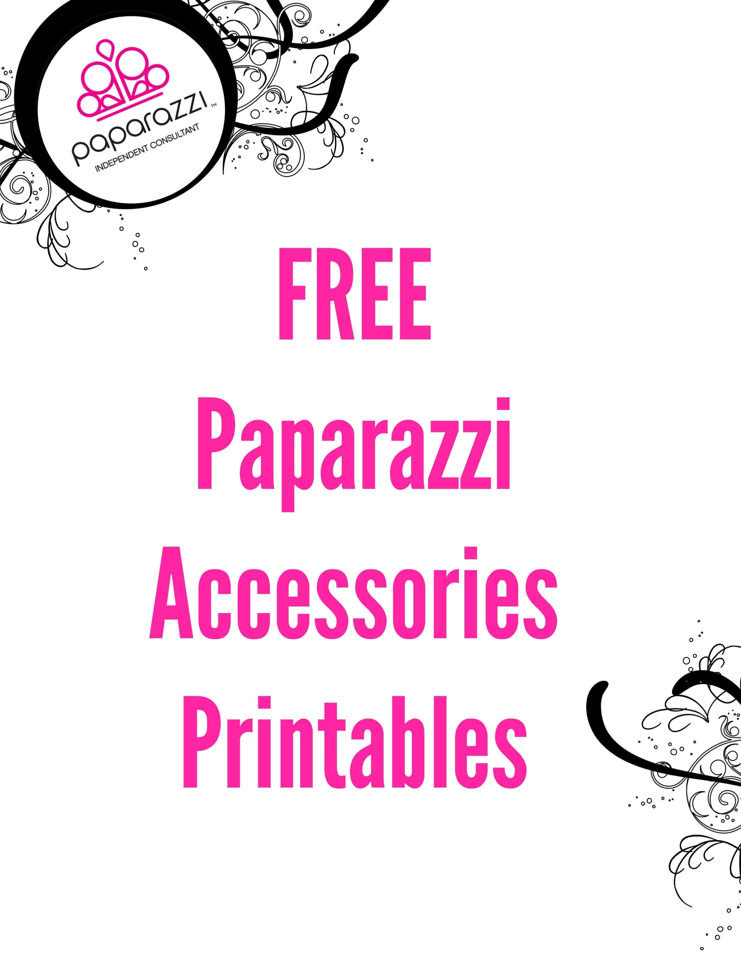 Free Paparazzi Accessories Printables | Paparazzi Accessories - Free Printable Mirrored Numbers