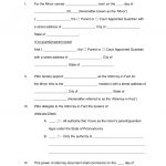Free Pennsylvania Guardian Of Minor Power Of Attorney Form   Word   Free Printable Child Guardianship Forms