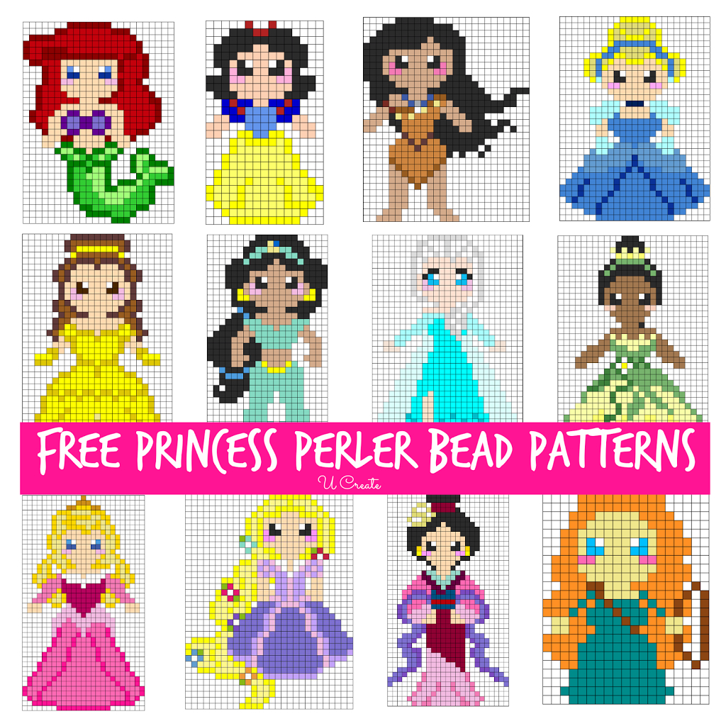 Free Perler Bead Patterns For Kids! - U Create - Pony Bead Patterns Free Printable
