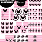 Free Pink Minnie Mouse Birthday Party Printables | Catch My Party   Free Printable Mickey Mouse Favor Tags