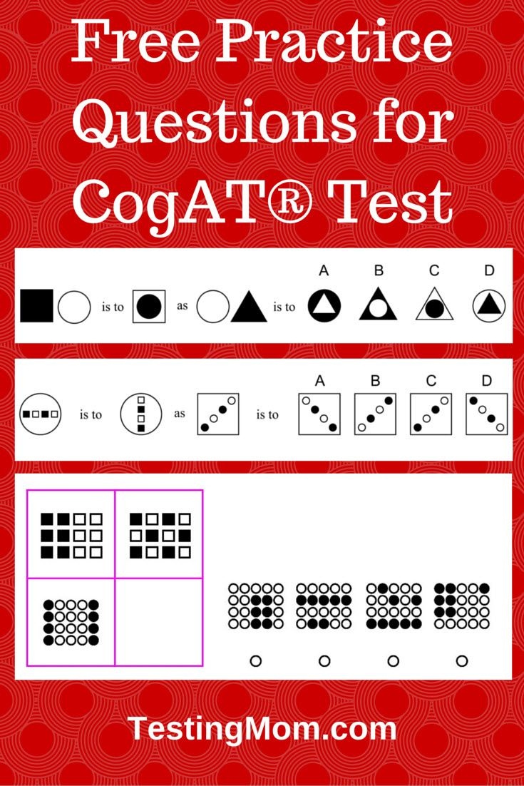 Free Practice Questions For Cogat® Test. Can Your Child Answer These - Free Printable Itbs Practice Worksheets