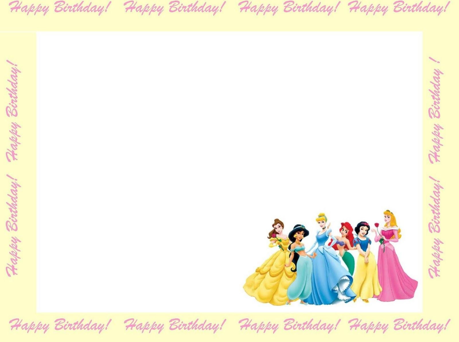 Free Princess Invitations To Print | Free Printable Disney Princess - Free Printable Princess Invitation Cards