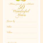 Free Printable 50 Year Anniversary Party Invitation | Free Printable   Free Printable 50Th Anniversary Cards